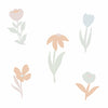 Pastel Flowers Wall Decal Set