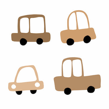 Car Wall Decals - Brown