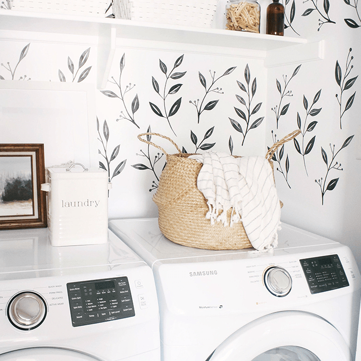 Inked Leaf Wall Decals
