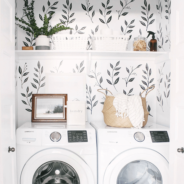 Inked Leaf Wall Decals