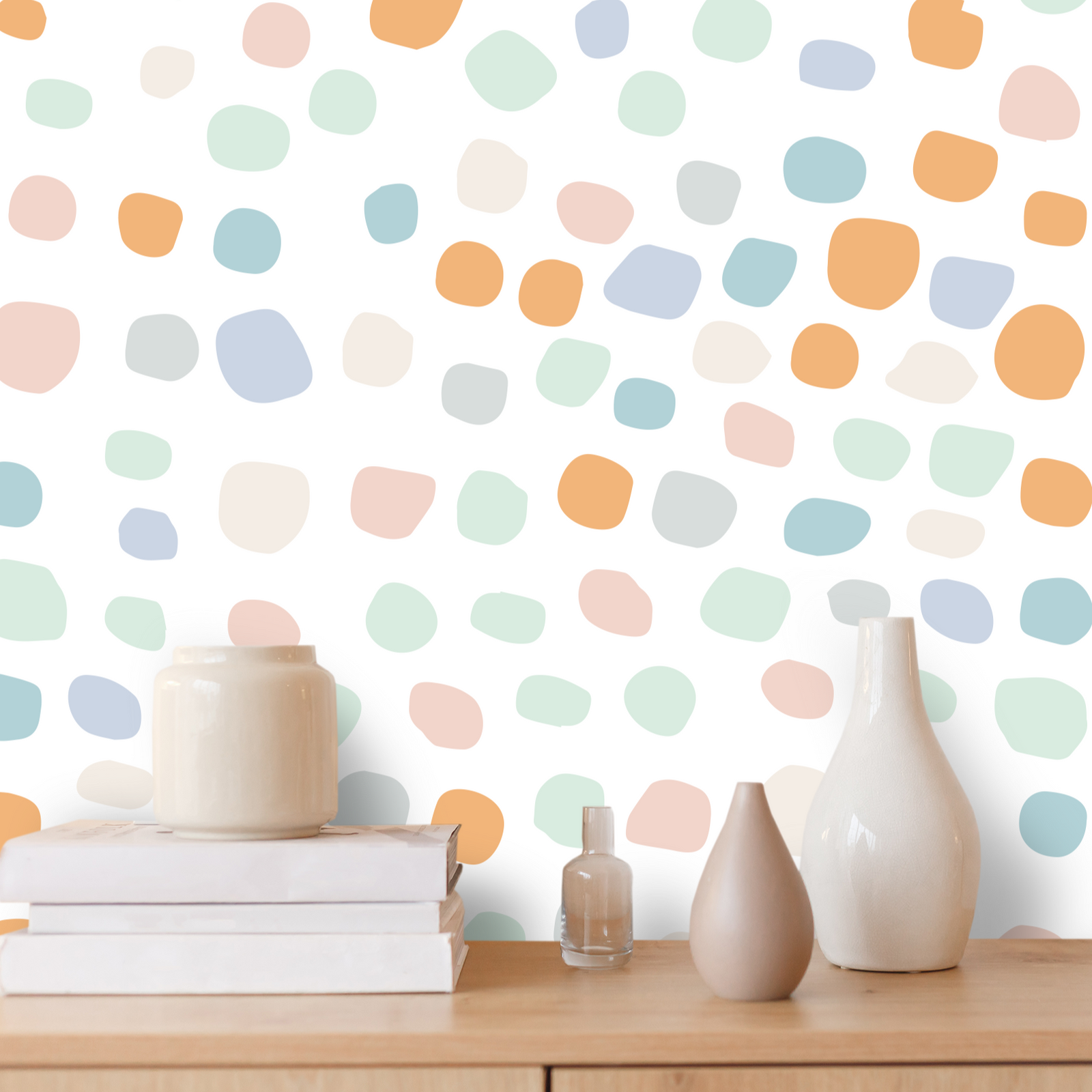Irregular Dot Wall Decals - Rainbow Ice