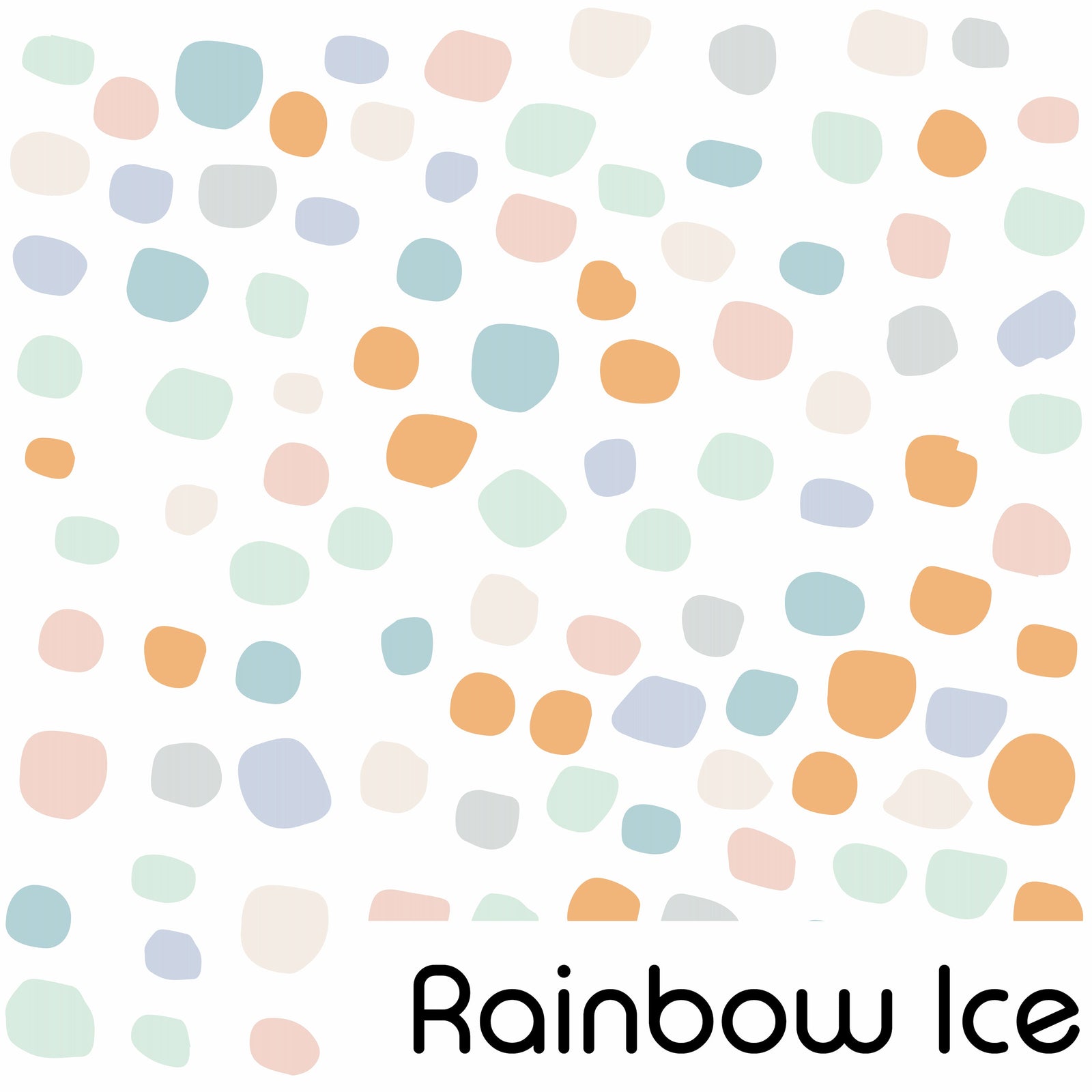 Irregular Dot Wall Decals - Rainbow Ice