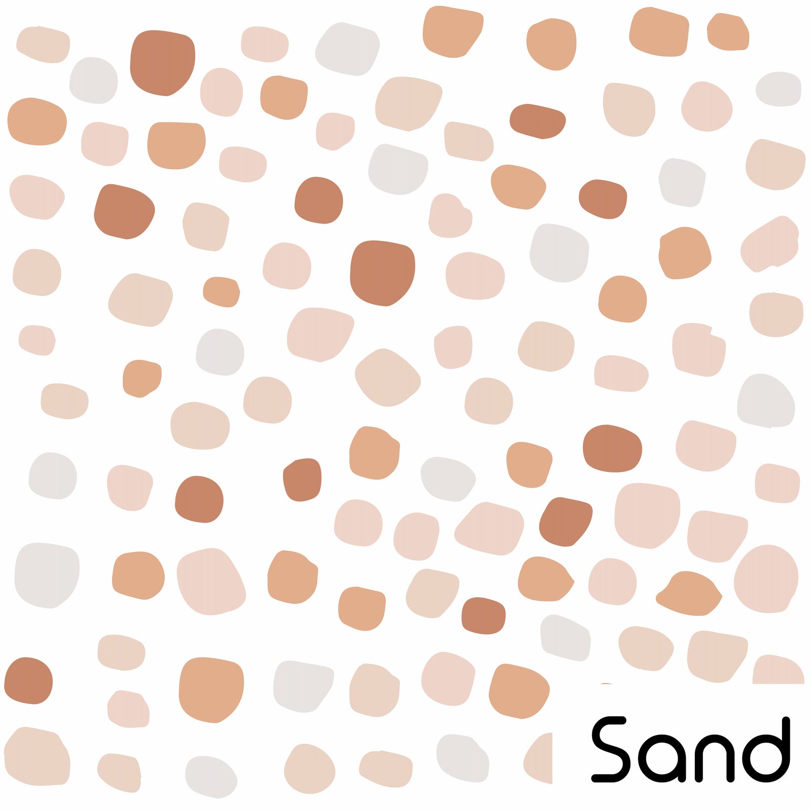 Irregular Dot Wall Decals - Sand