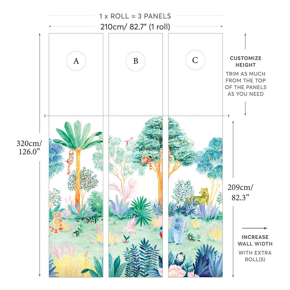 Jungle Wallpaper Mural - Project Nursery