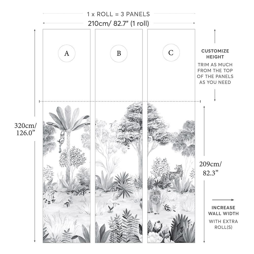 Jungle Wallpaper Mural - Project Nursery