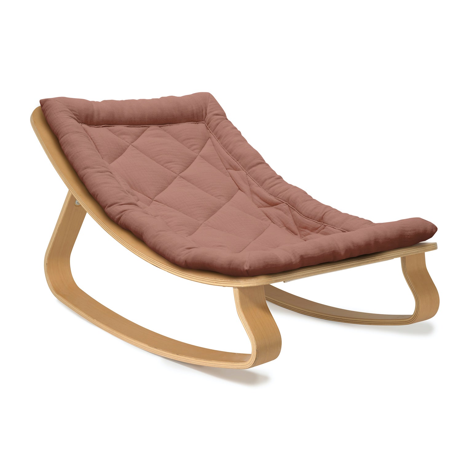 Charlie Crane LEVO Baby Rocker - Beech with Bois de Rose - Project Nursery