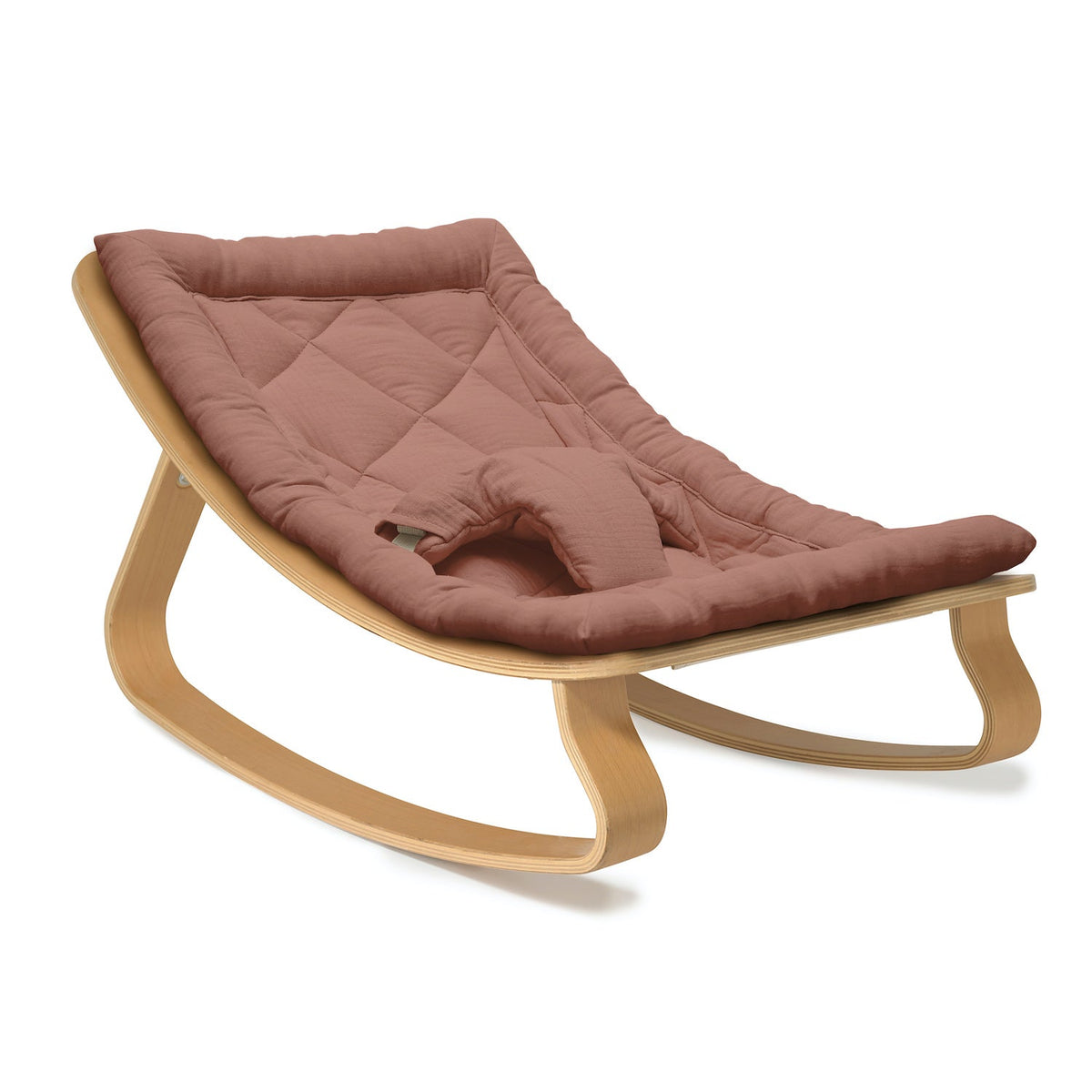 Charlie Crane LEVO Baby Rocker - Beech with Bois de Rose - Project Nursery