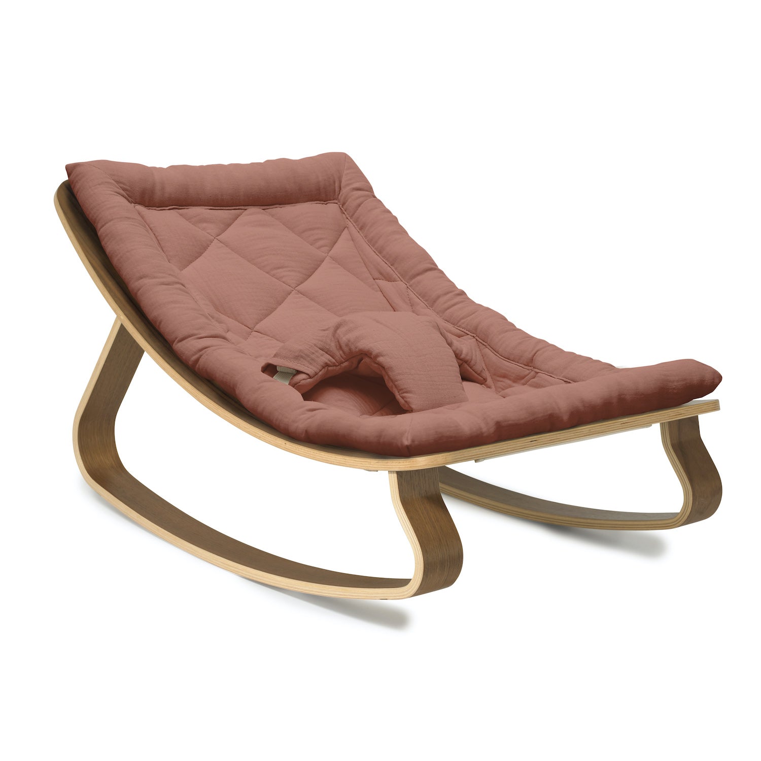 Charlie Crane LEVO Baby Rocker - Walnut with Bois de Rose - Project Nursery
