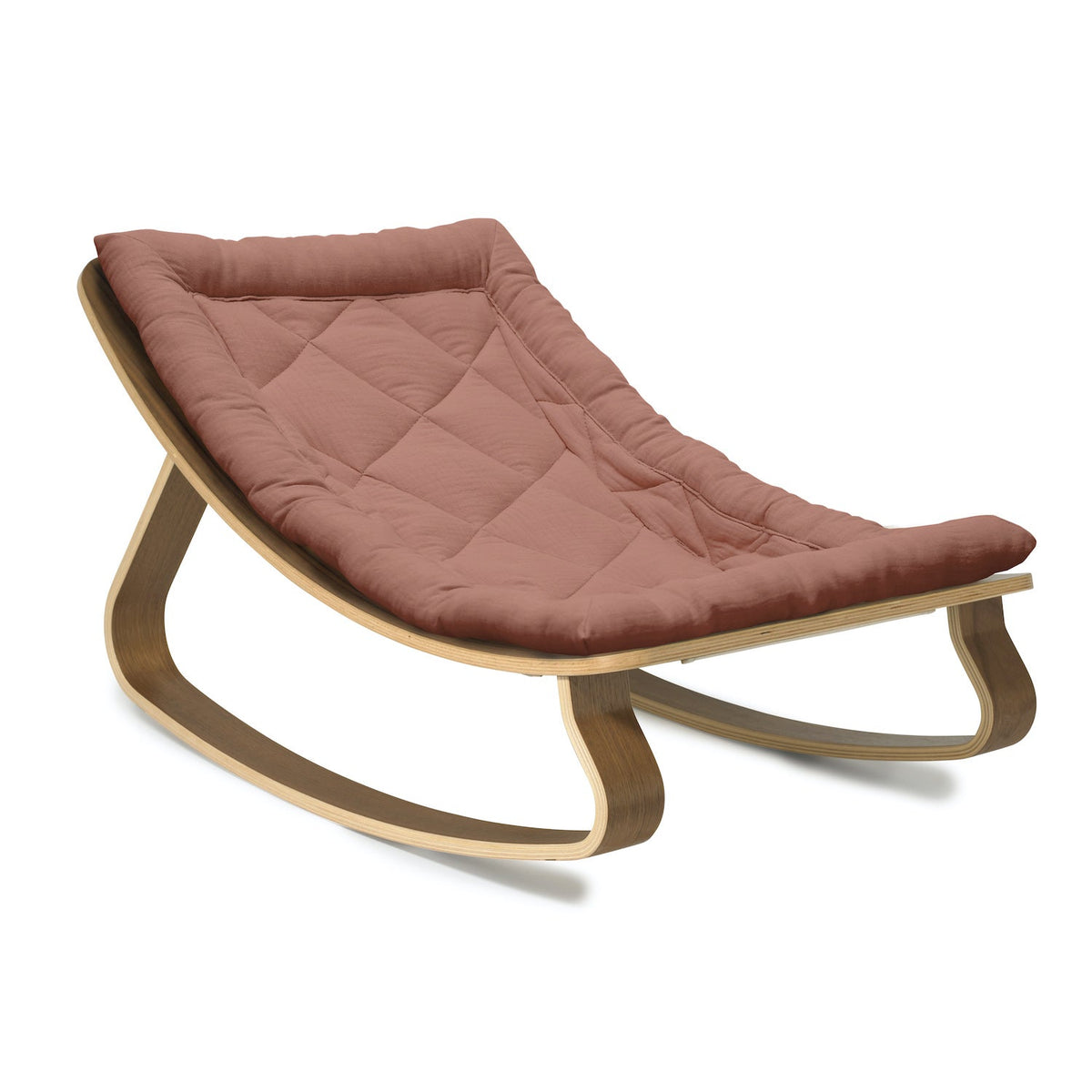 Charlie Crane LEVO Baby Rocker - Walnut with Bois de Rose - Project Nursery