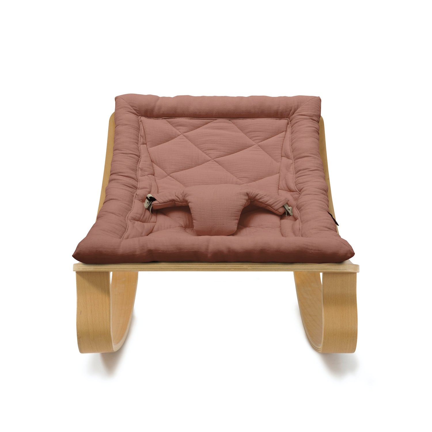 Charlie Crane LEVO Baby Rocker - Beech with Bois de Rose - Project Nursery