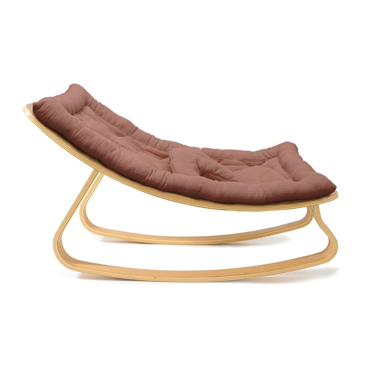 Charlie Crane LEVO Baby Rocker - Beech with Bois de Rose - Project Nursery