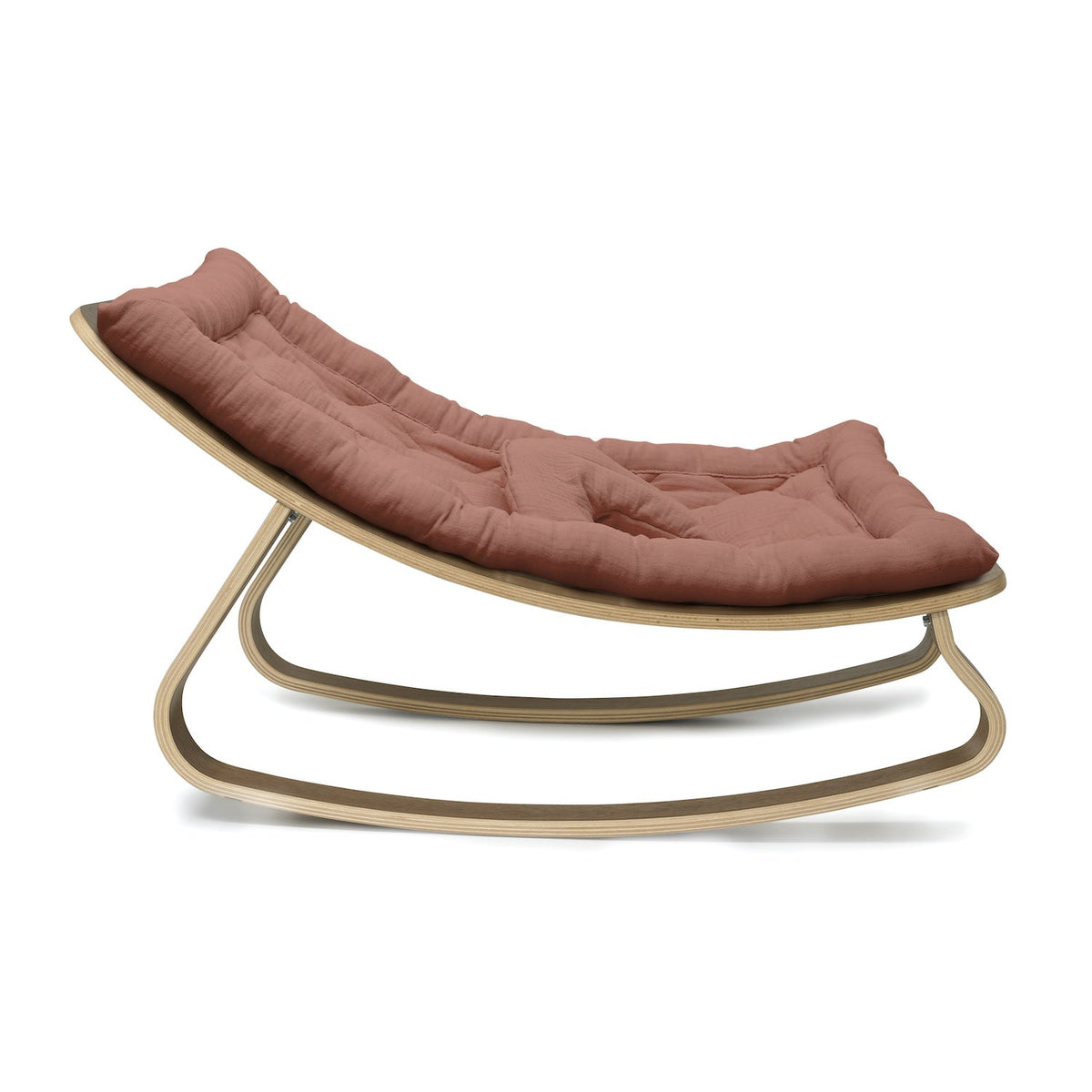 Charlie Crane LEVO Baby Rocker - Walnut with Bois de Rose - Project Nursery