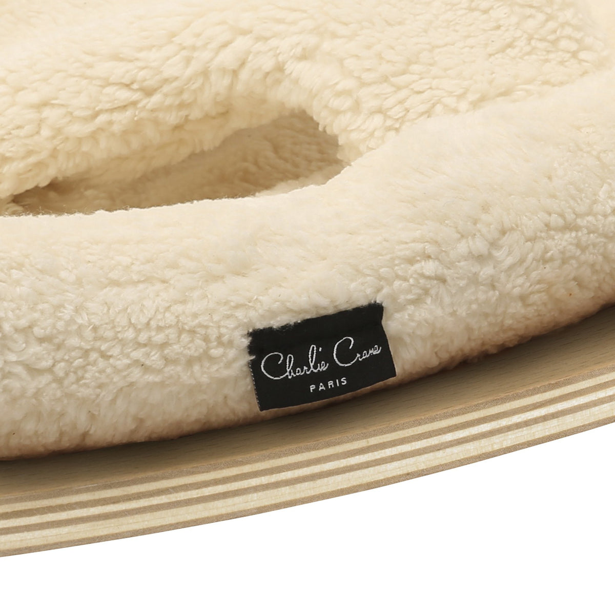 Charlie Crane LEVO Baby Rocker - Beech with Fur Milk - Project Nursery