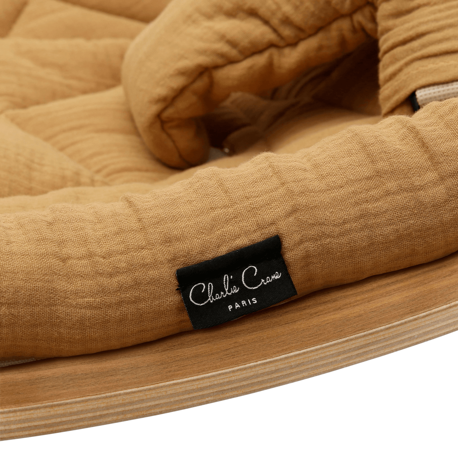 Charlie Crane LEVO Baby Rocker - Walnut with Camel - Project Nursery
