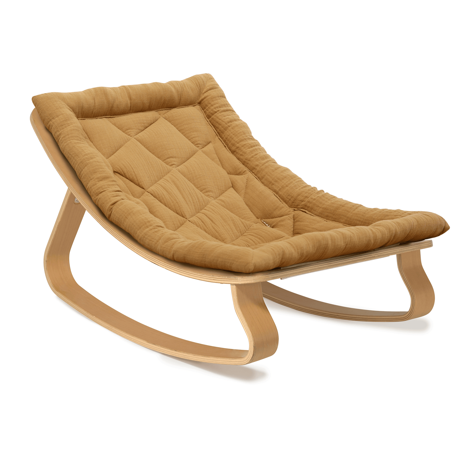 Charlie Crane LEVO Baby Rocker - Beech with Camel - Project Nursery