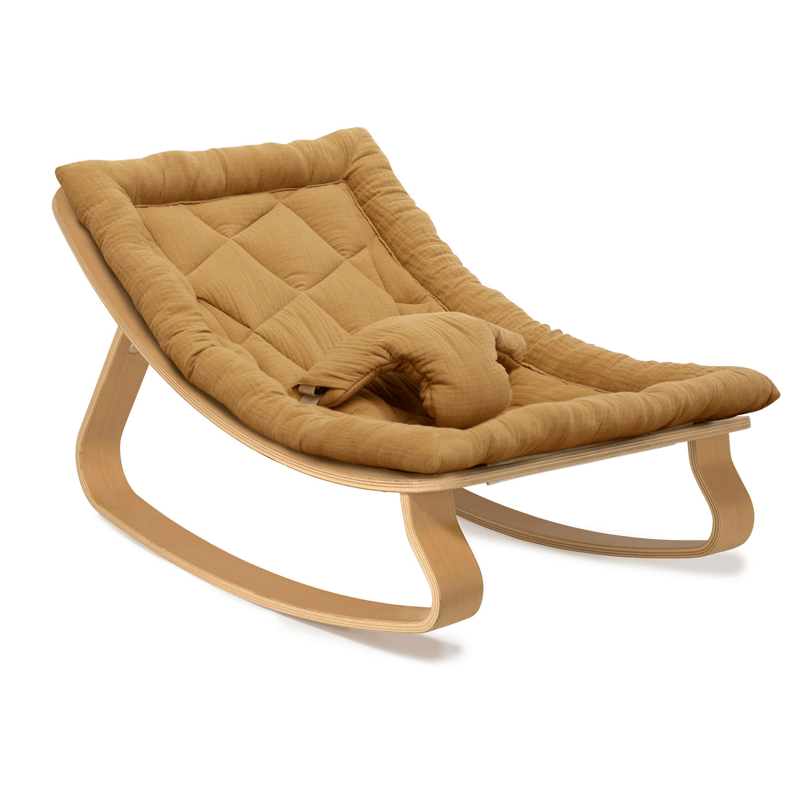 Charlie Crane LEVO Baby Rocker - Beech with Camel - Project Nursery