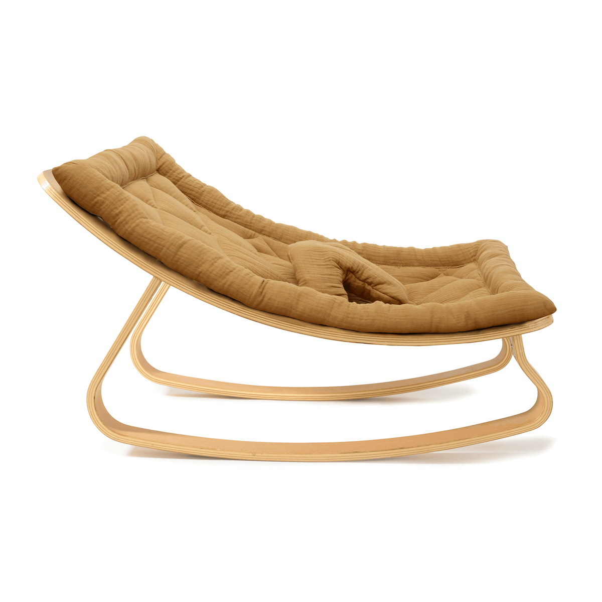 Charlie Crane LEVO Baby Rocker - Beech with Camel - Project Nursery
