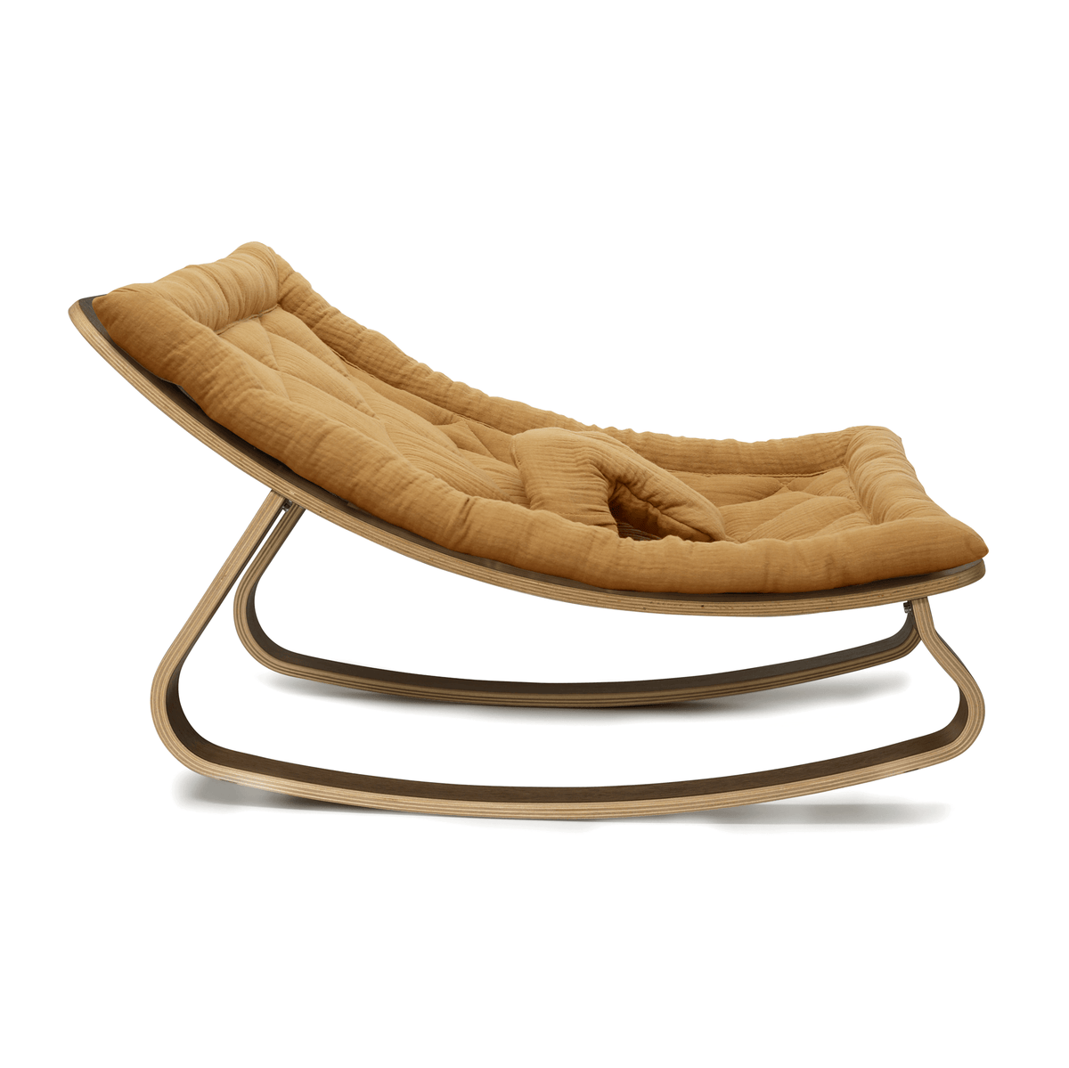 Charlie Crane LEVO Baby Rocker - Walnut with Camel - Project Nursery