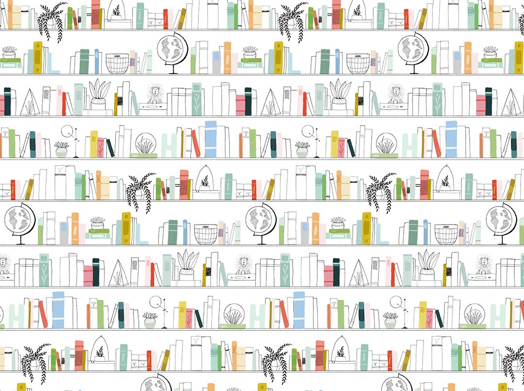 Leo's Library Wallpaper Mural - Project Nursery