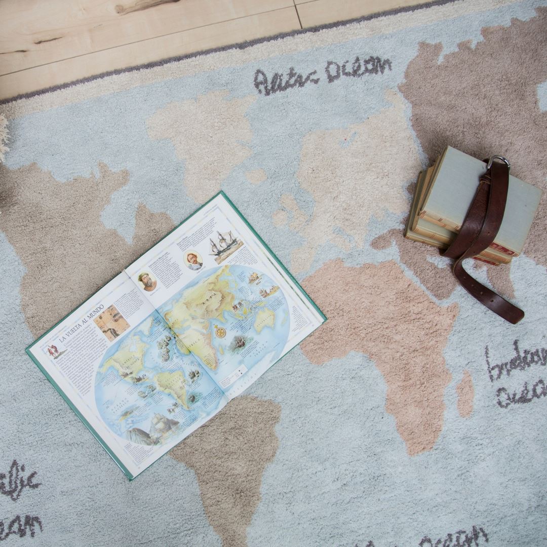 Vintage Map Washable Rug - Project Nursery
