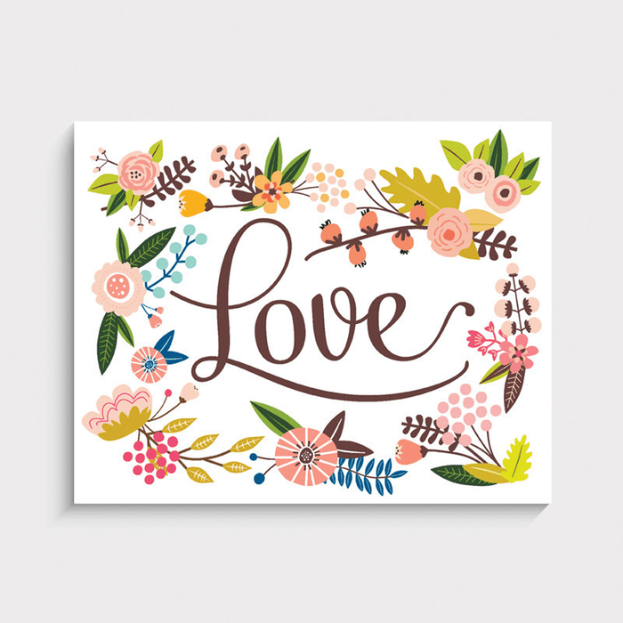 Floral Love Art Print - Project Nursery