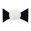 Luxe Fur Pom Pom Headband - Black/White - Project Nursery