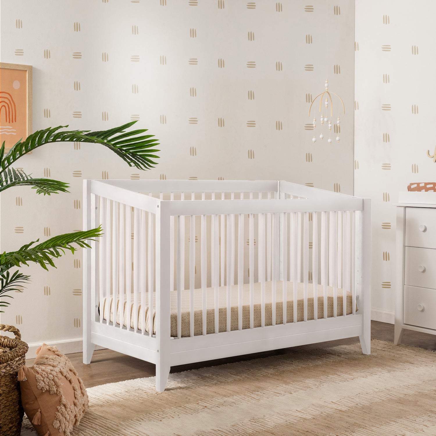 Sprout 4-in-1 Convertible Crib with Toddler Bed Conversion Kit - White - Project Nursery