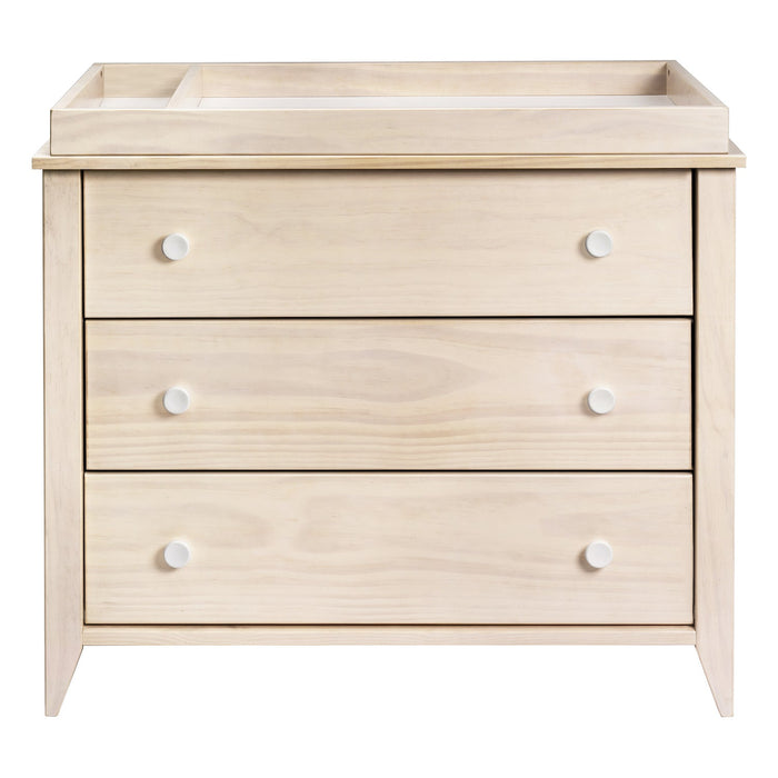 Sprout 3-Drawer Changer Dresser with Removable Changing Tray - Washed Natural/White - Project Nursery
