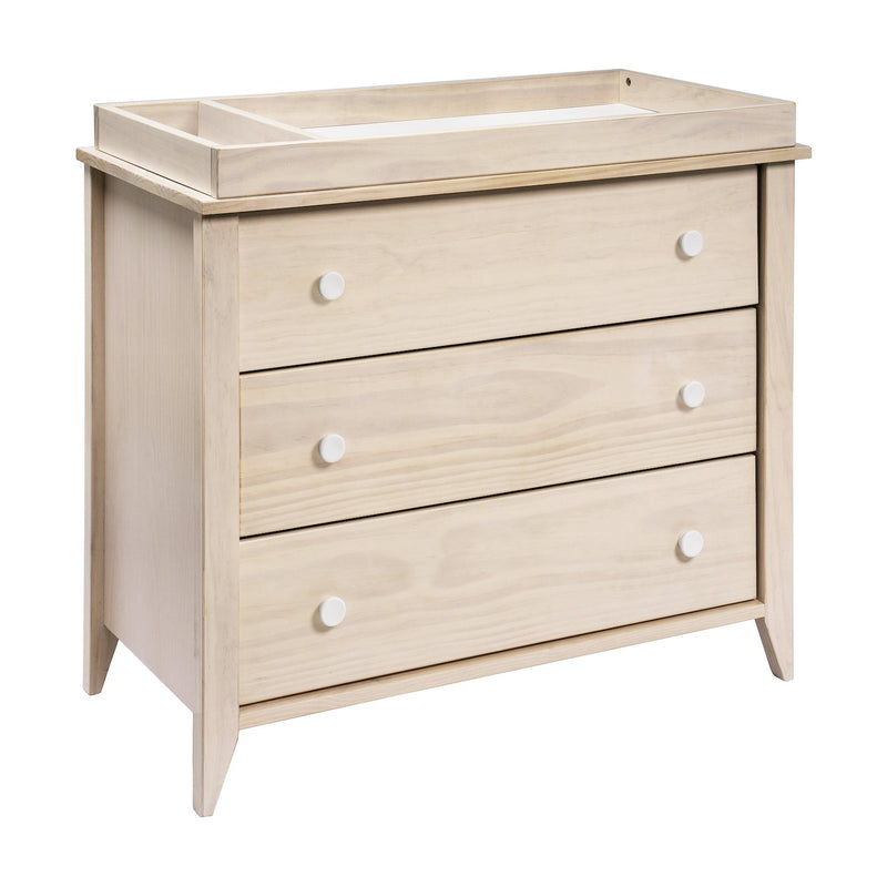 Sprout 3-Drawer Changer Dresser with Removable Changing Tray - Washed Natural/White - Project Nursery