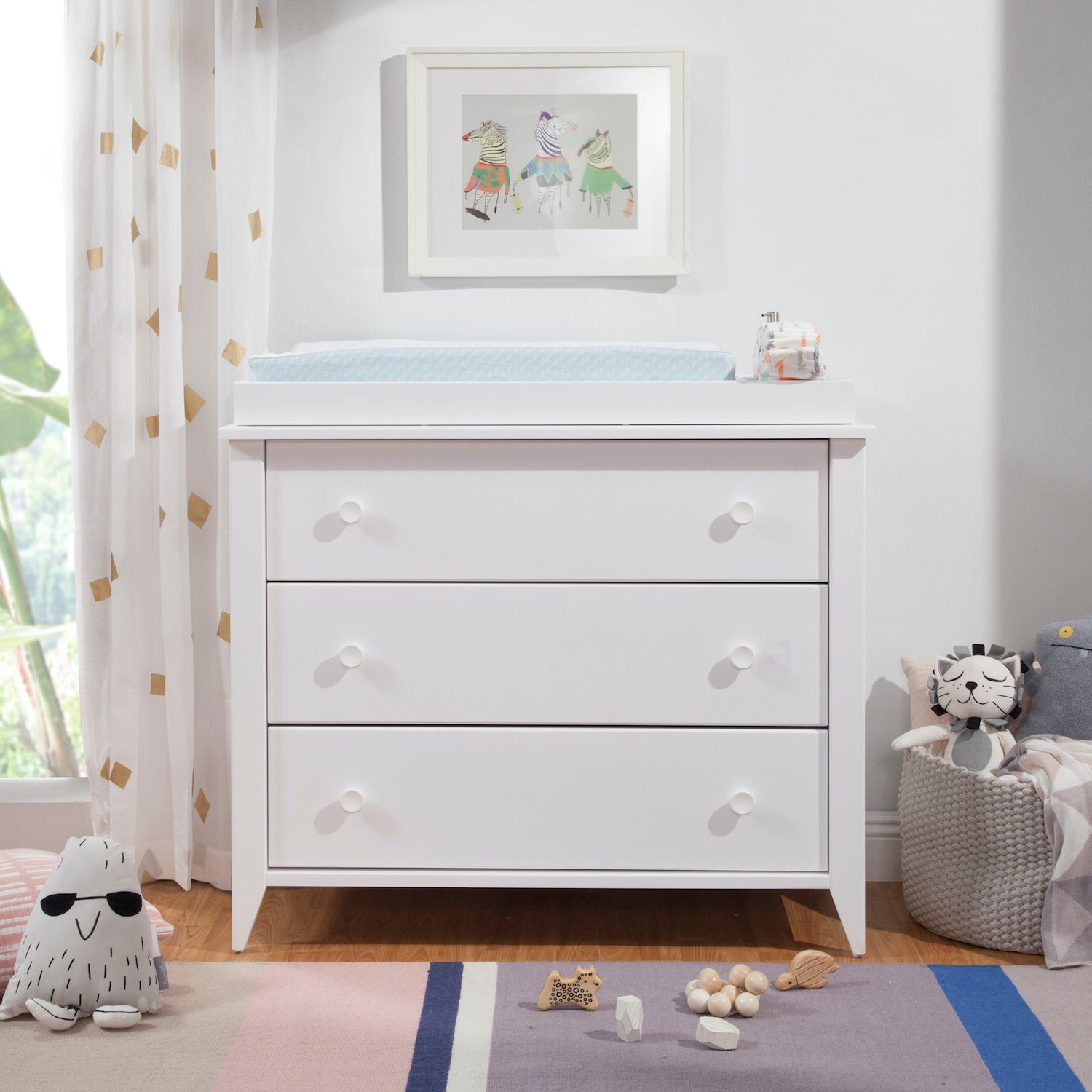 Sprout 3-Drawer Changer Dresser with Removable Changing Tray - White - Project Nursery