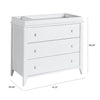 Sprout 3-Drawer Changer Dresser with Removable Changing Tray - White - Project Nursery