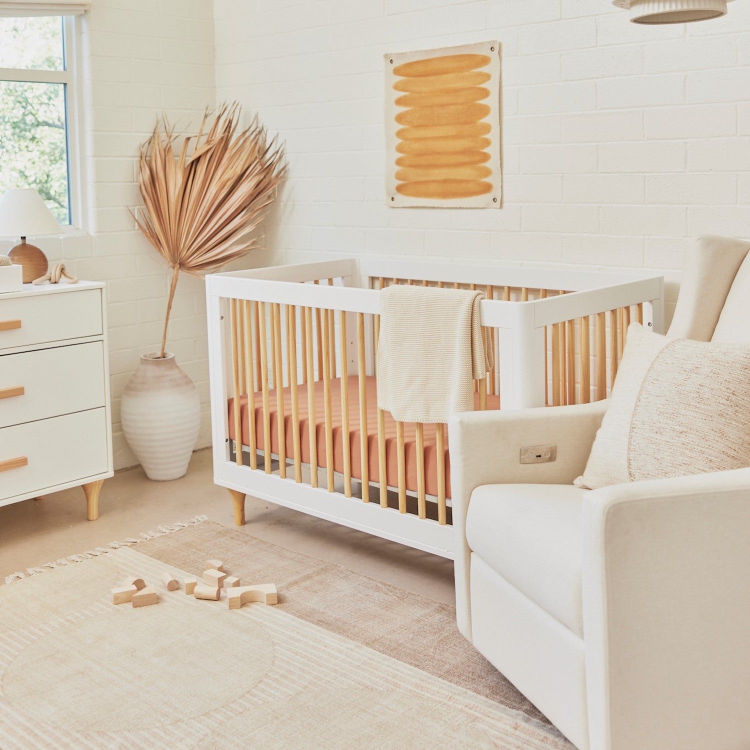 Kiwi Electronic Recliner + Swivel Glider in Eco-Performance Fabric with USB Port - Cream - Project Nursery