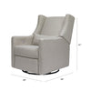Kiwi Electronic Recliner and Swivel Glider in Eco-Performance Fabric with USB port - Grey - Project Nursery