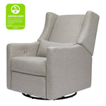 Kiwi Electronic Recliner and Swivel Glider in Eco-Performance Fabric with USB port - Grey - Project Nursery