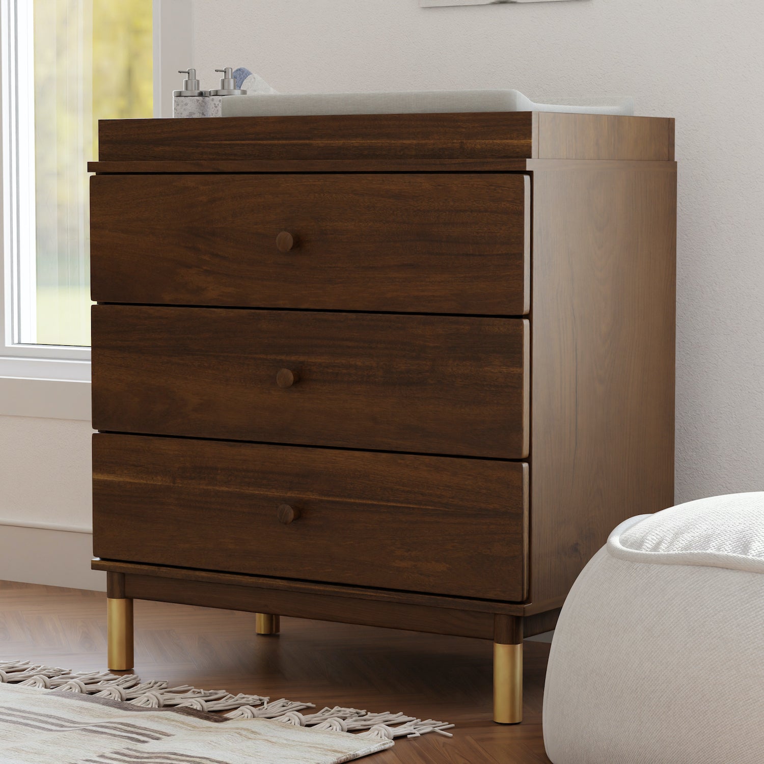 Gelato 3-Drawer Compact Changer Dresser with Removable Changing Tray (34")
