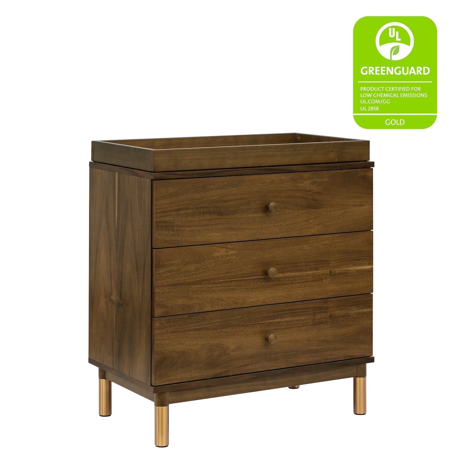 Gelato 3-Drawer Compact Changer Dresser with Removable Changing Tray (34")