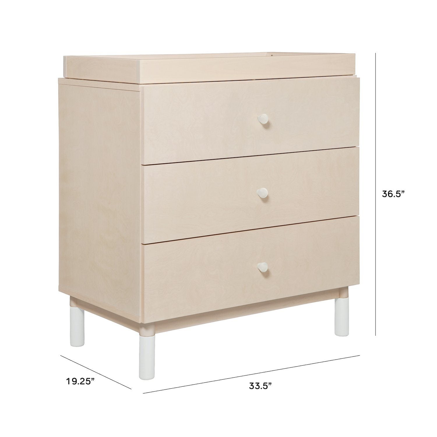 Gelato 3-Drawer Changer Dresser with Removable Changing Tray - Project Nursery