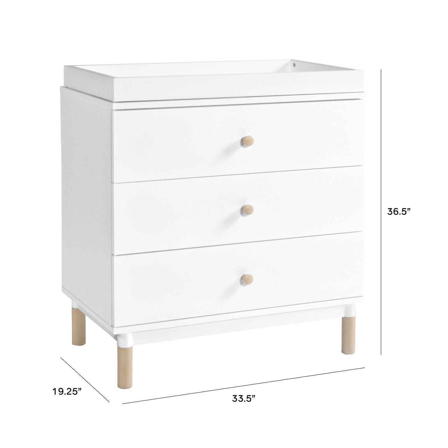 Gelato 3-Drawer Changer Dresser with Removable Changing Tray - Project Nursery