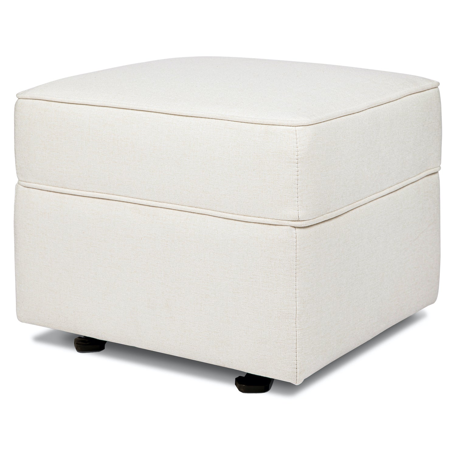 Willa-Alden Gliding Ottoman in Eco-Performance Fabric - Cream - Project Nursery
