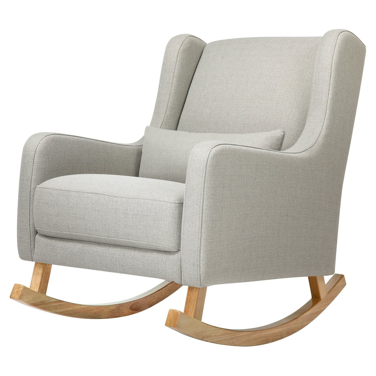 Kai Rocker in Eco-Performance Twill Fabric - Grey with Ash Legs - Project Nursery