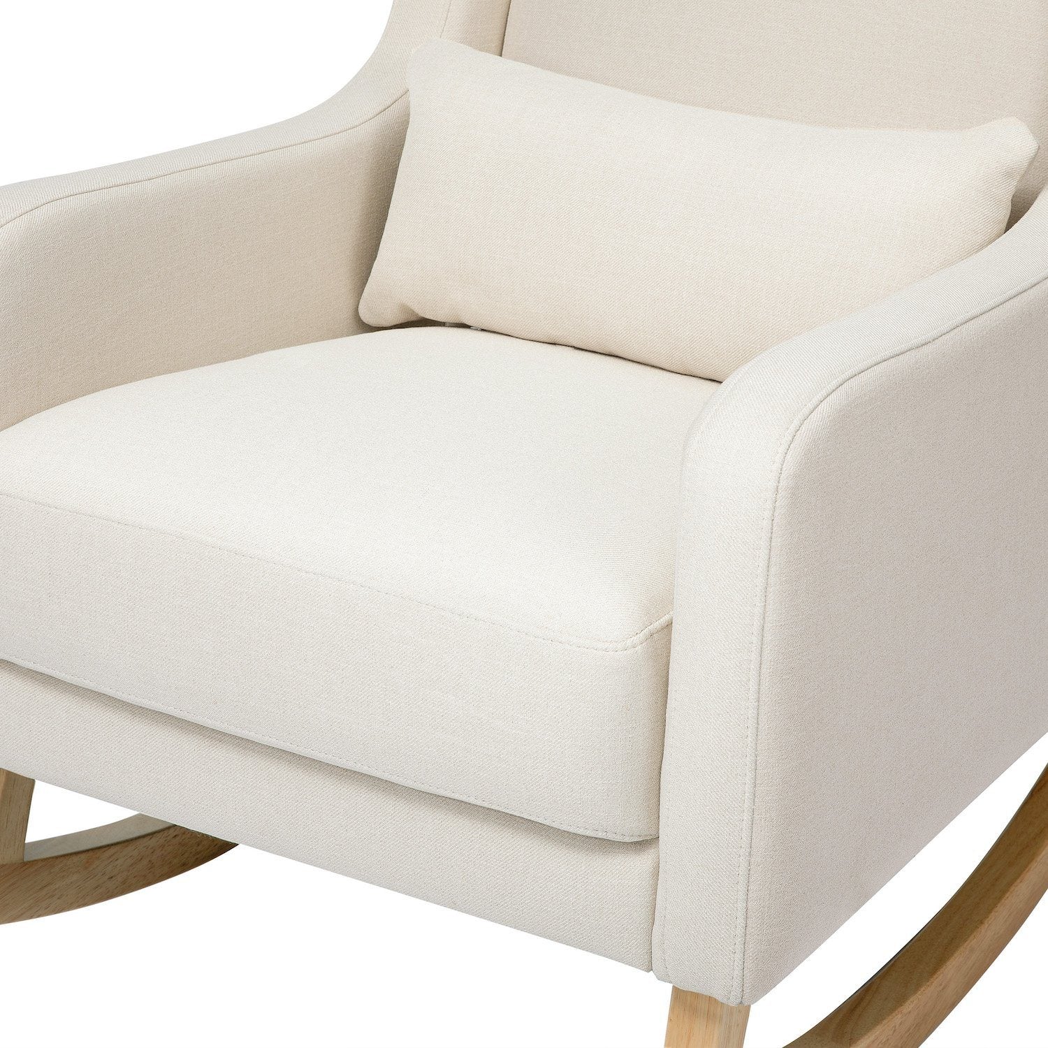 Kai Rocker in Eco-Performance Twill Fabric - Natural with Ash Legs - Project Nursery