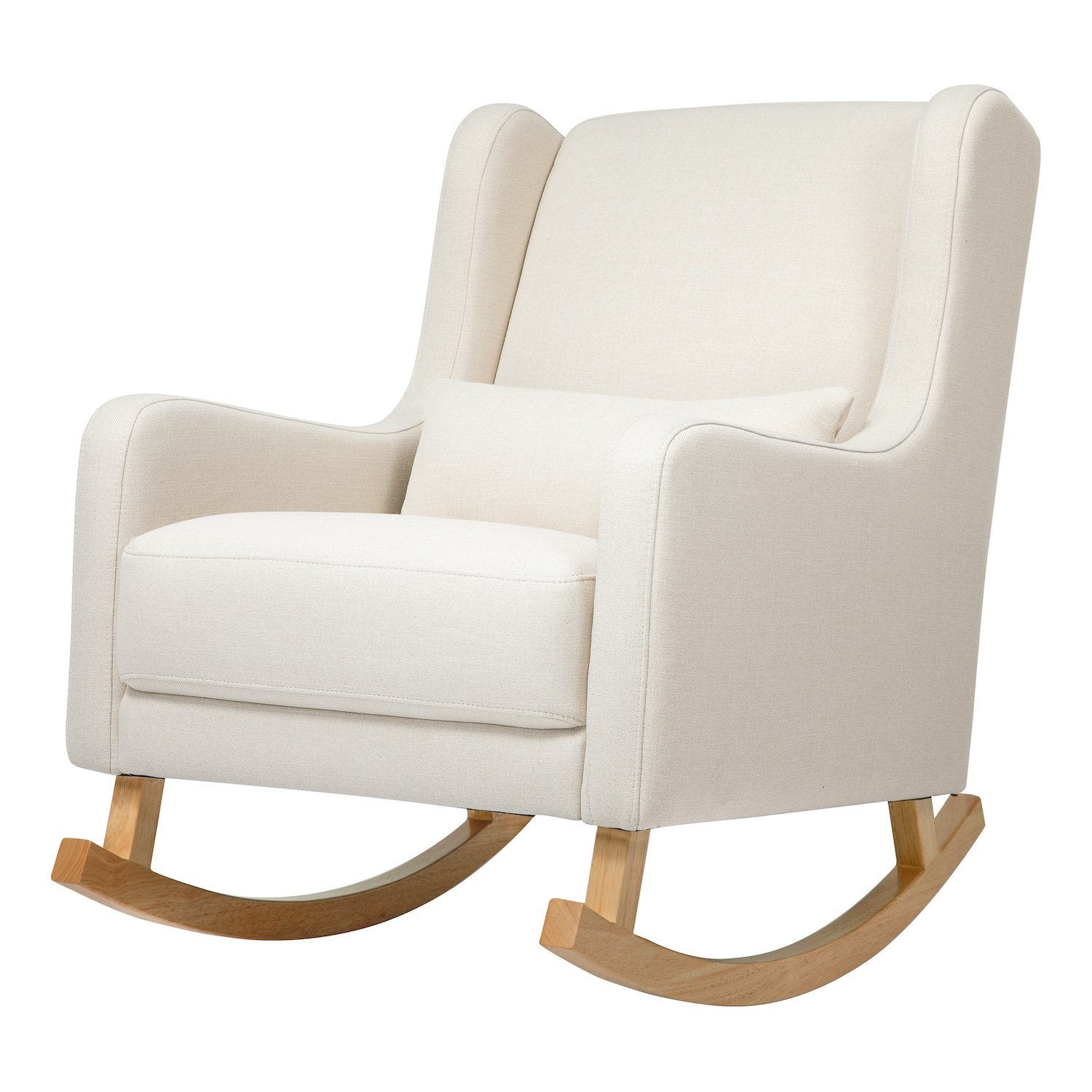 Kai Rocker in Eco-Performance Twill Fabric - Natural with Ash Legs - Project Nursery