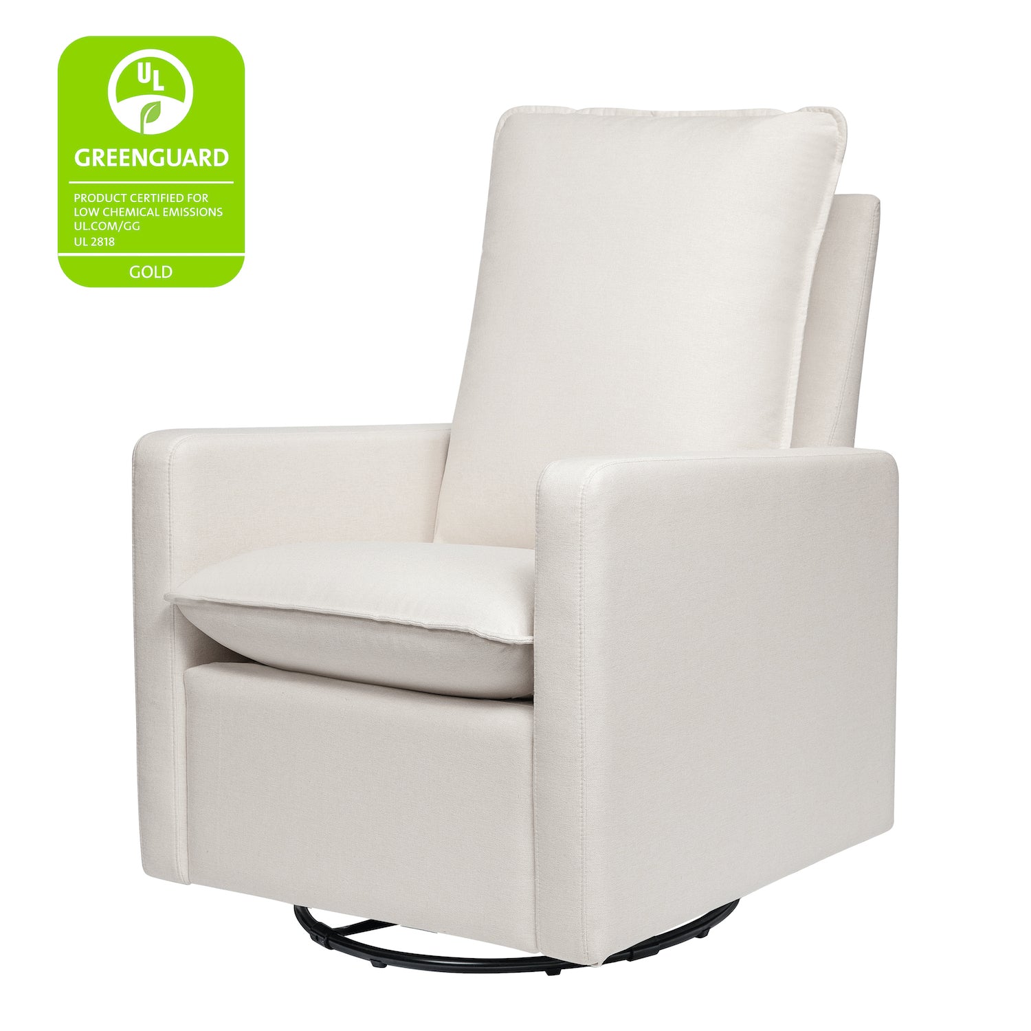 Cali Pillowback Swivel Glider in Eco-Performance Fabric - Project Nursery