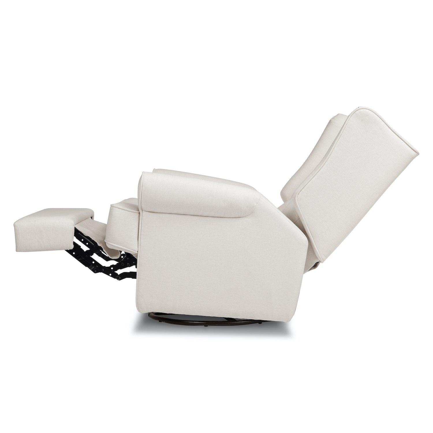 Harbour Electronic Recliner + Swivel Glider in Eco-Performance Fabric with USB Port - Cream - Project Nursery