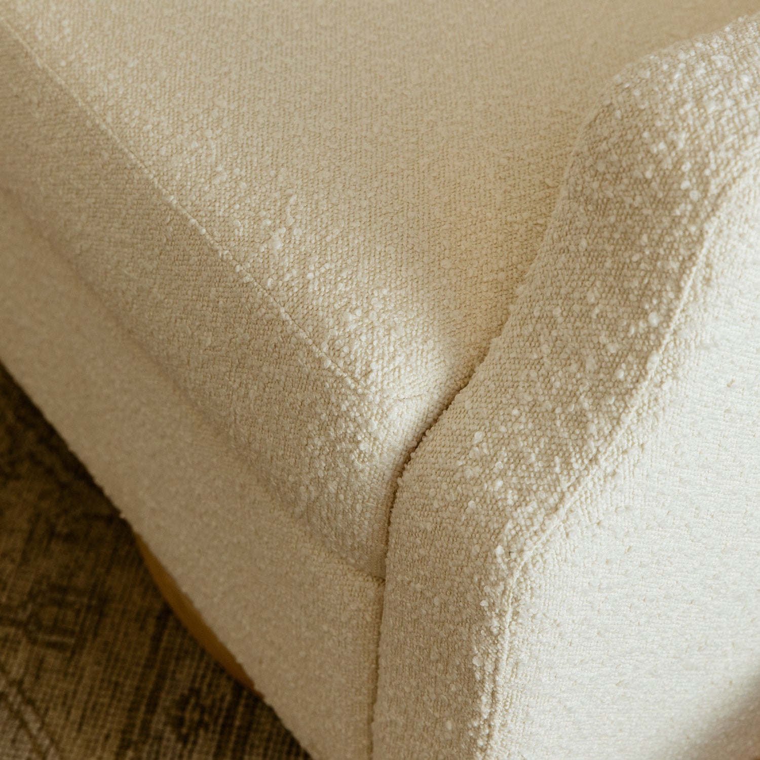 Crewe Recliner + Swivel Glider | Ivory Boucle w/ Light Wood Base