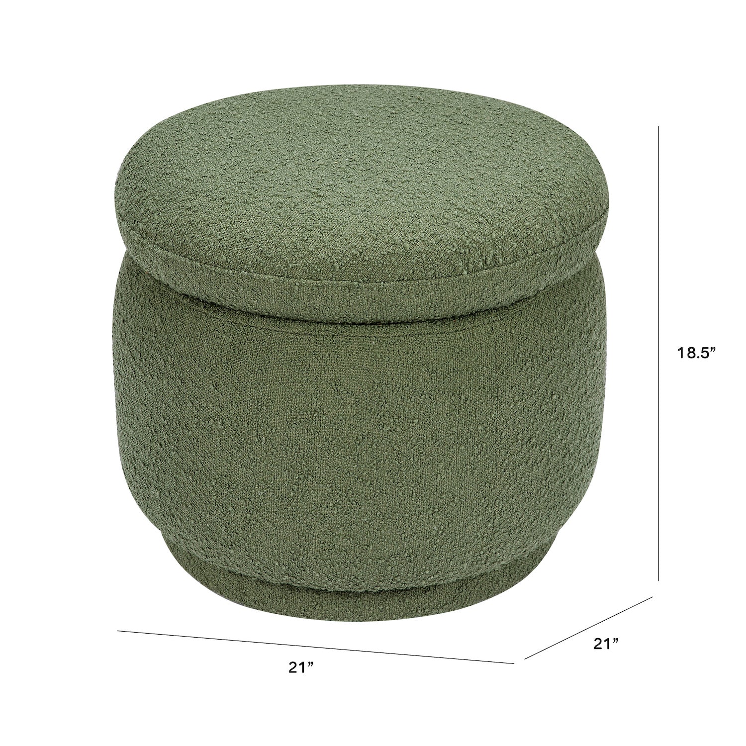 Enoki Storage Ottoman | Boucle