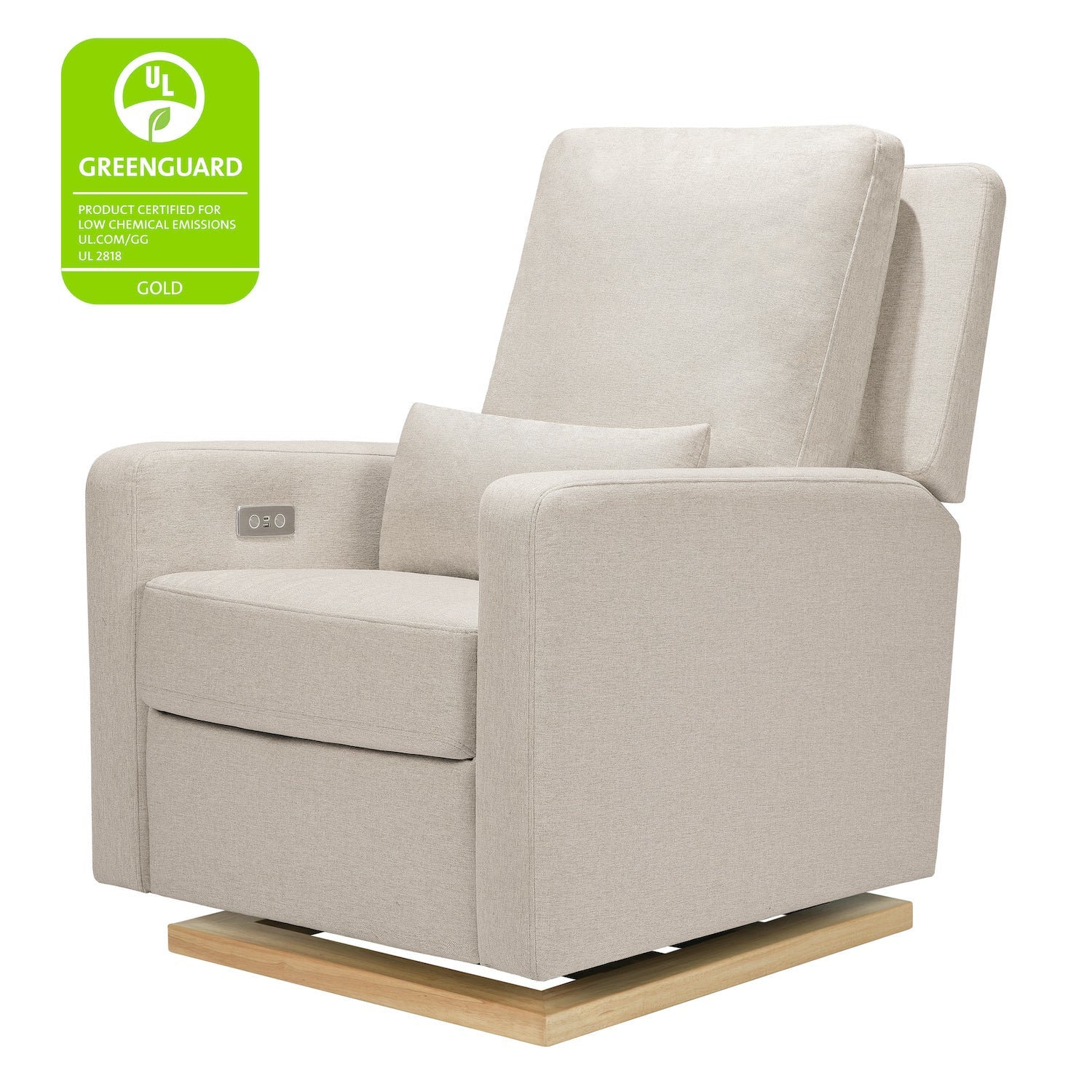 Sigi Electronic Recliner + Glider in Eco-Performance Fabric with USB Port - Project Nursery