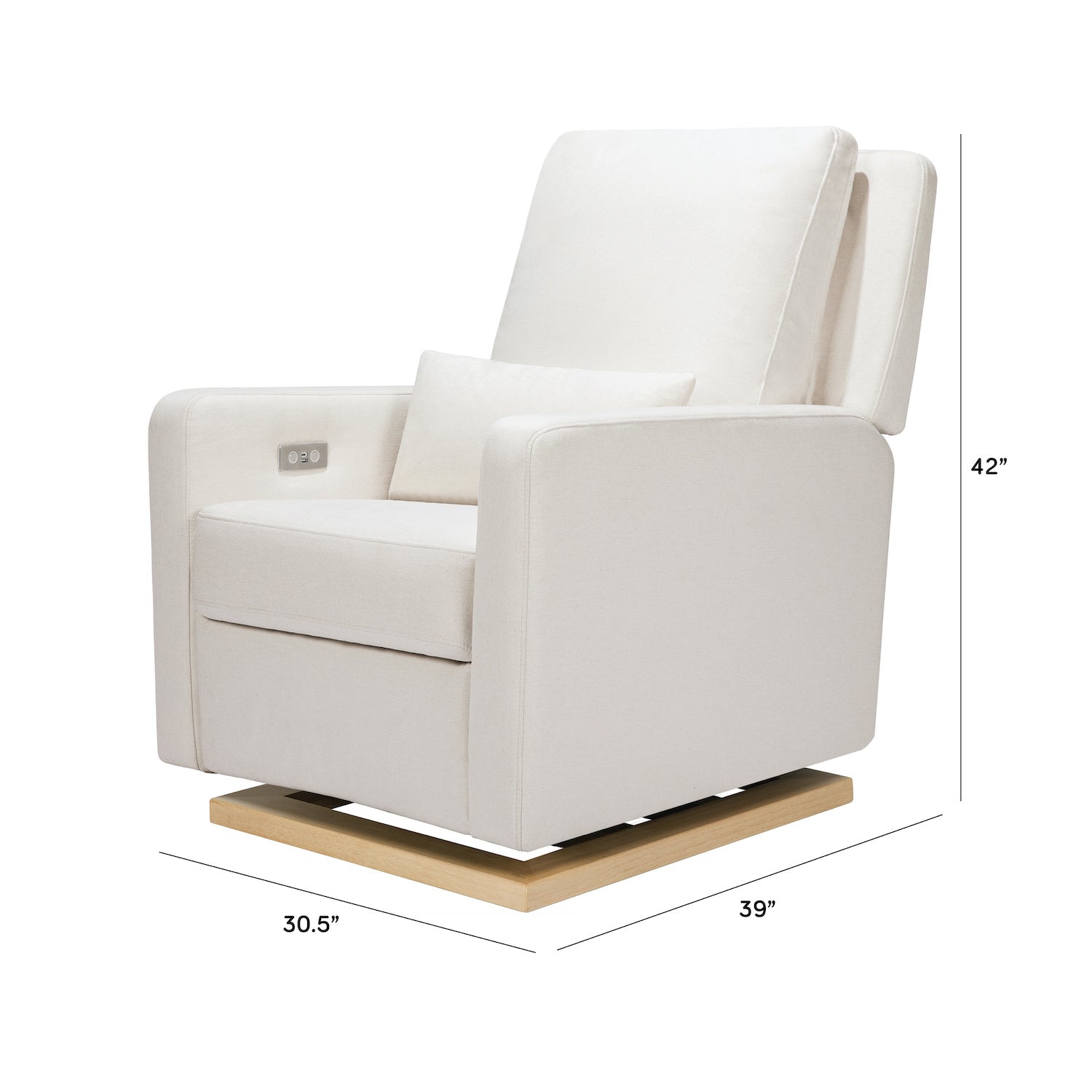 Sigi Electronic Recliner + Glider in Eco-Performance Fabric with USB Port - Project Nursery
