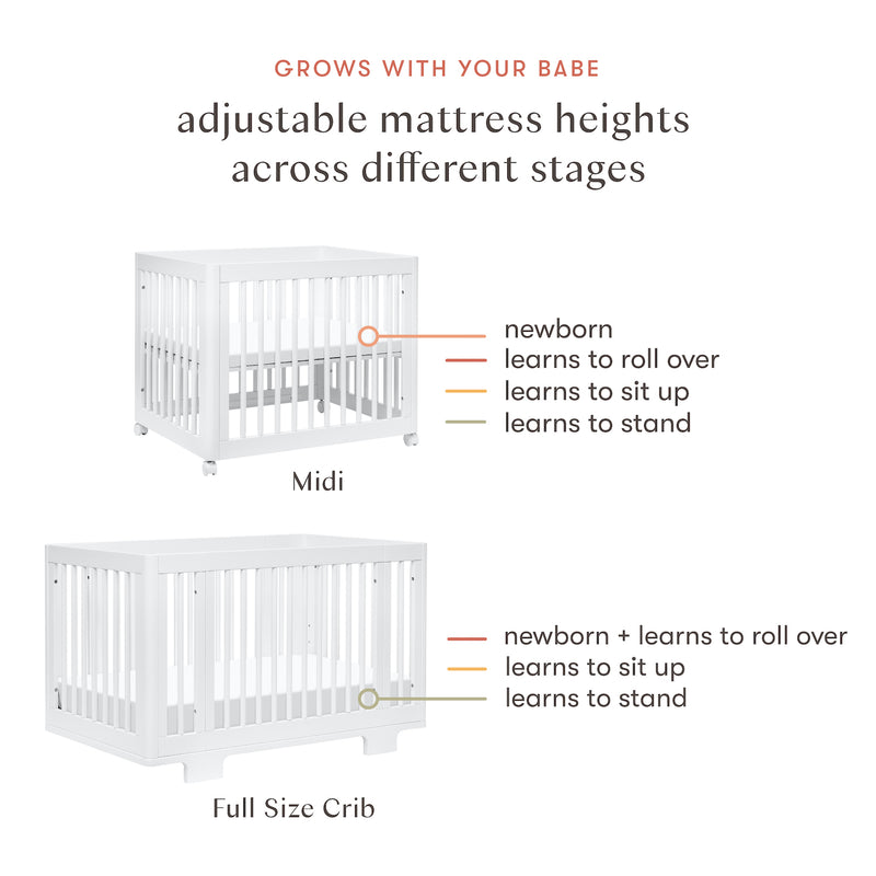 Yuzu 8-in-1 Convertible Crib with All-Stages Conversion Kits