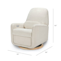 Arc Electronic Recliner and Swivel Glider in Boucle with USB port